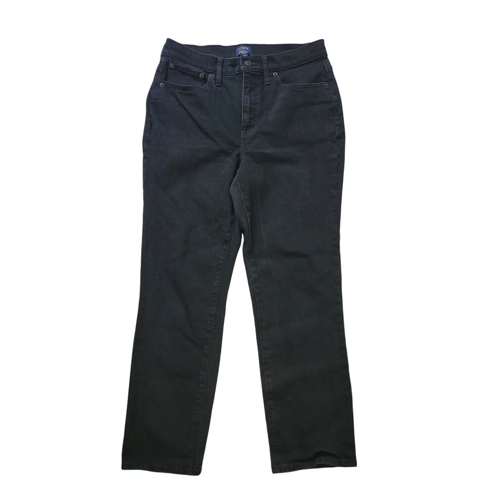 J.Crew Size‎ 29 Essential Straight Jeans Black Denim Stretch Classic Casual